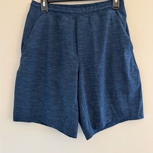 Lululemon Mens Medium Pace Breaker Lined Gym Shorts Running Athletic Zip Pockets